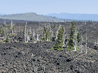 McKenzie River, Oregon, a moonscape landscape